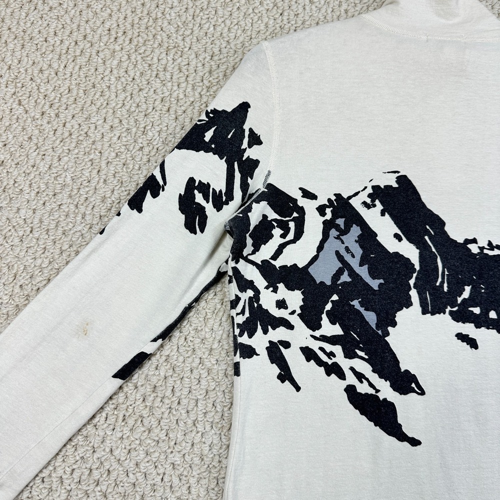 Neve 1/4 Zip Shirt Womens M White Chamonix Base Layer Silk Wool Blend Ski Skier - Picture 12 of 16